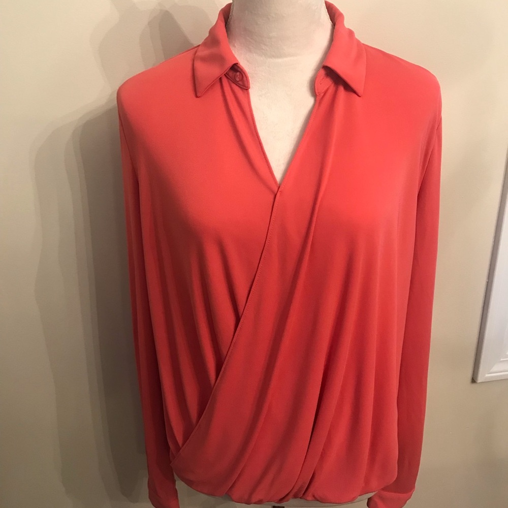 Ann Taylor Surplice Top Small EUC